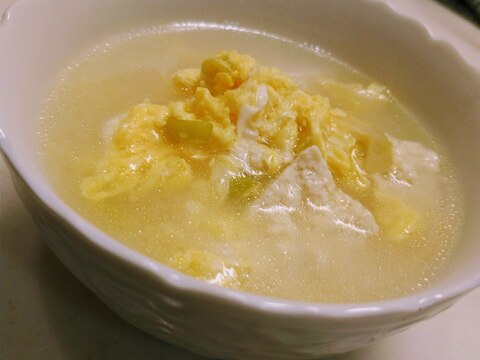 豆腐一丁☆体温まる中華スープ
